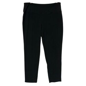 J. Jill Black Pull-On Knit Ankle Pants